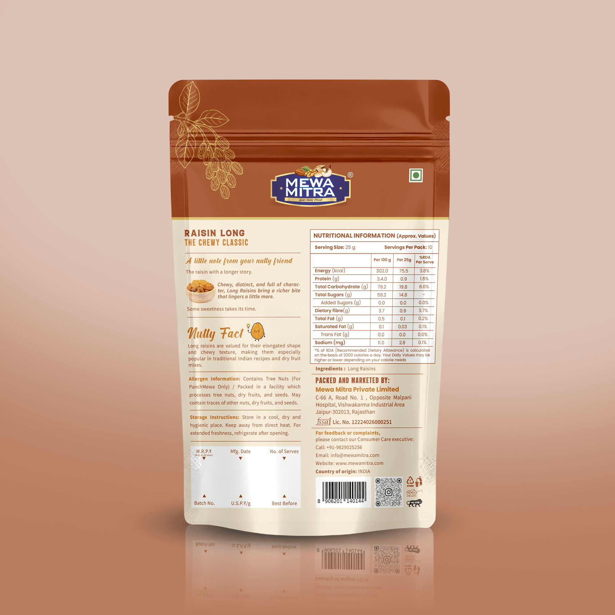 Long Raisins 250gm - Image 2