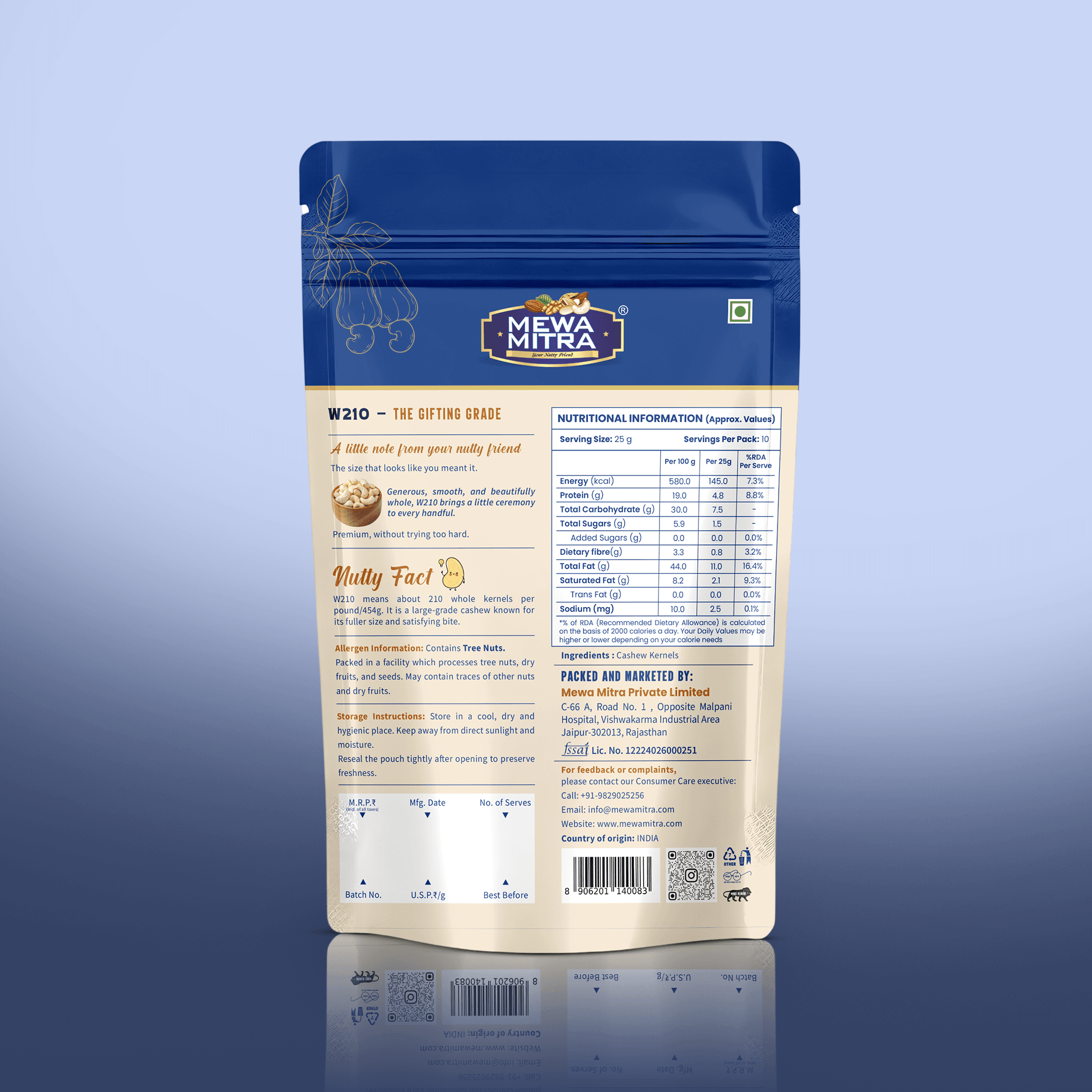 Cashew w210 250gm - Image 2
